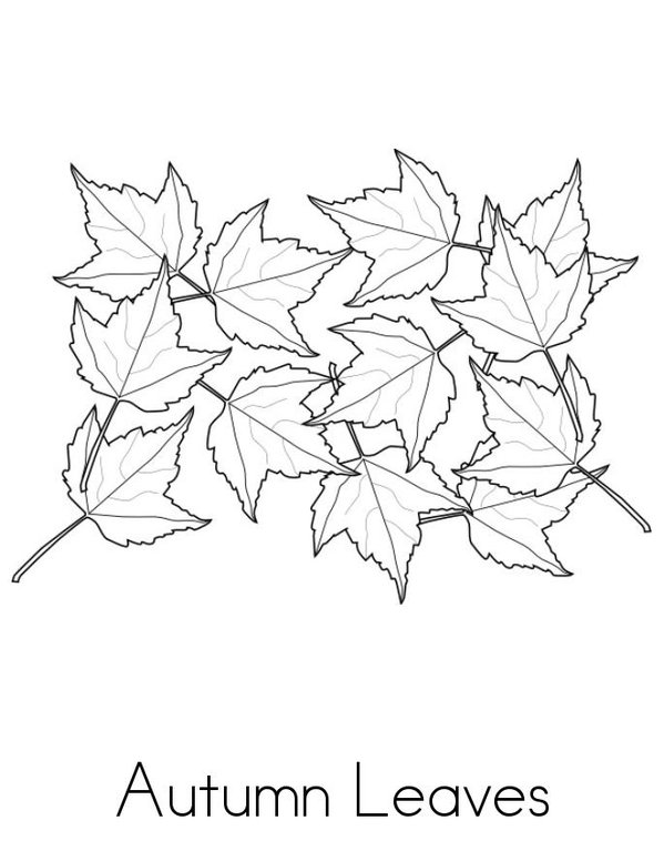 Fall Leaves Mini Book - Sheet 1