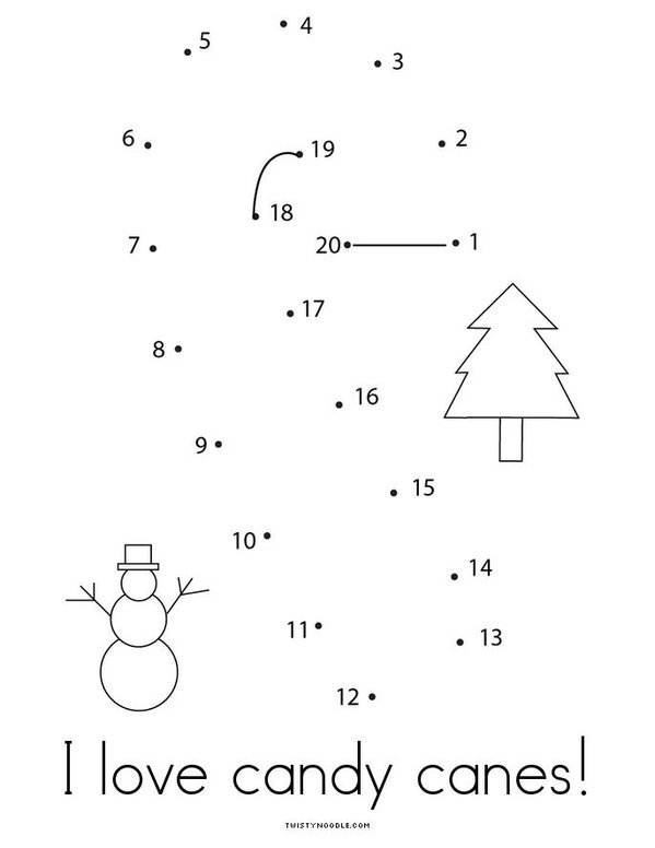 My Candy Cane Counting Book Mini Book - Sheet 4