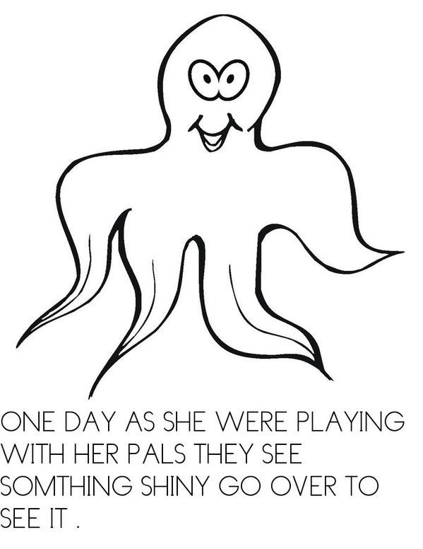 ABBY THE OCTUPUS AND SALLY THE DOLPHIN . Mini Book - Sheet 2
