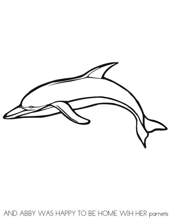ABBY THE OCTUPUS AND SALLY THE DOLPHIN . Mini Book - Sheet 7