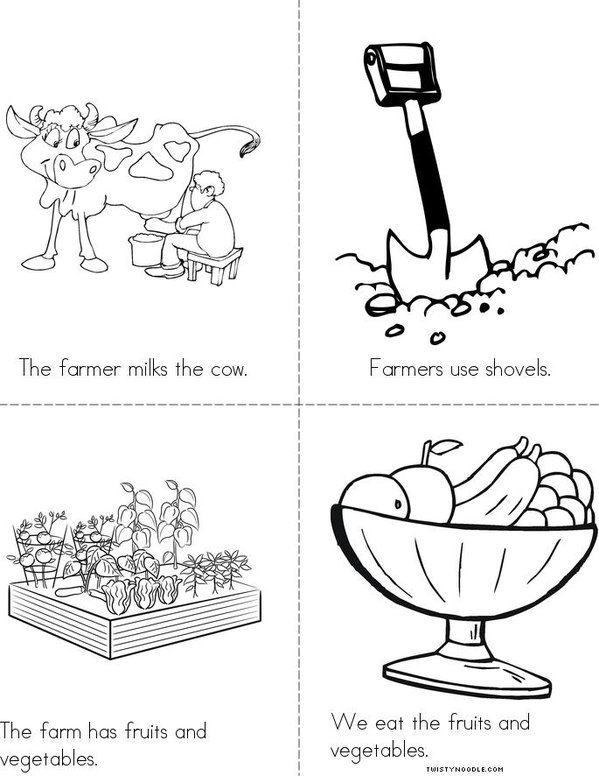 F is for Farmer Mini Book