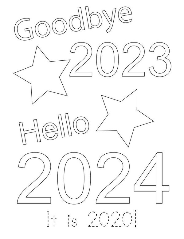 2020! Mini Book - Sheet 1