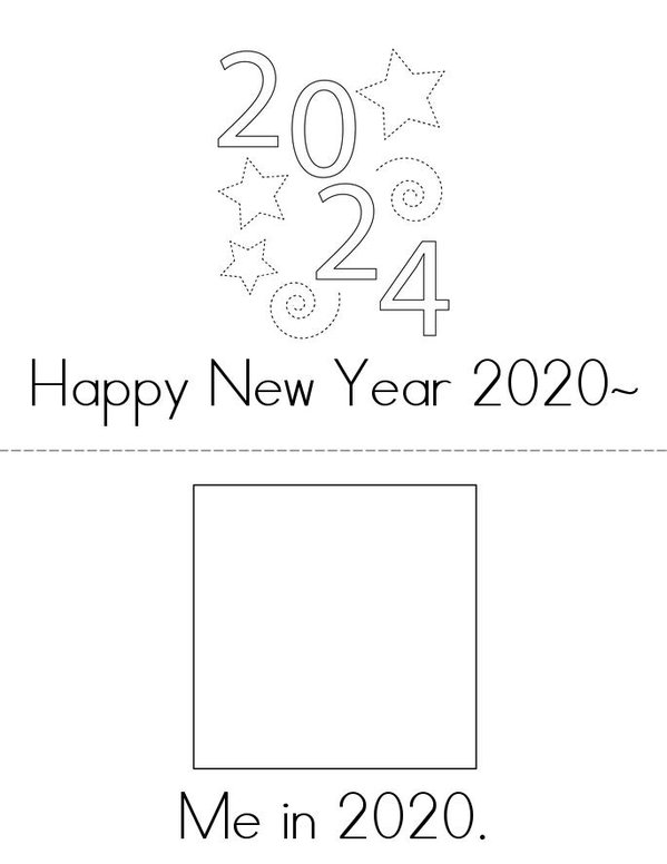 Happy New Year 2020 Mini Book - Sheet 1