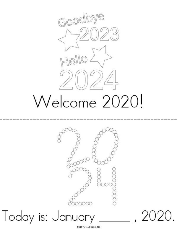 Happy New Year 2020 Mini Book - Sheet 2