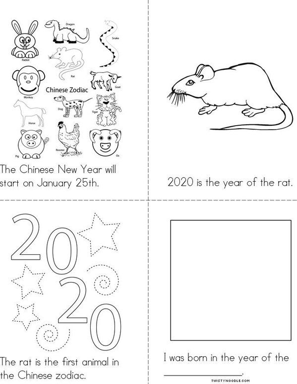 The Year of the Rat Mini Book