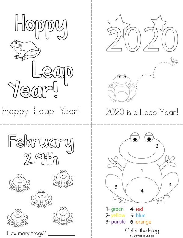 Leap Year Mini Book