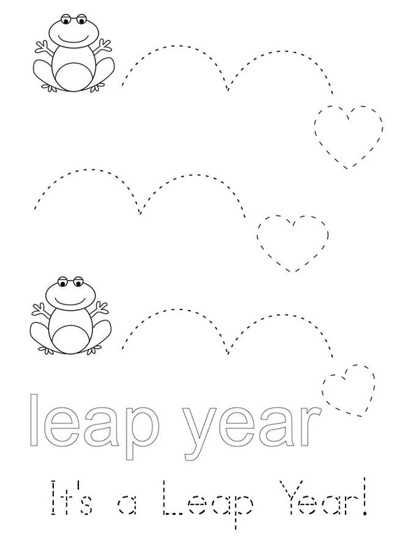 Leap Year Activity Book Mini Book - Sheet 1