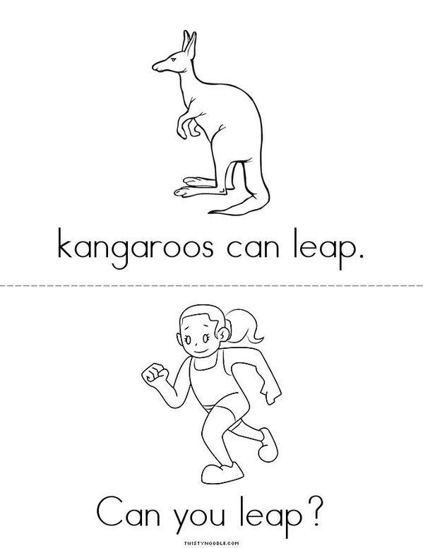 Things that can Leap Mini Book - Sheet 2