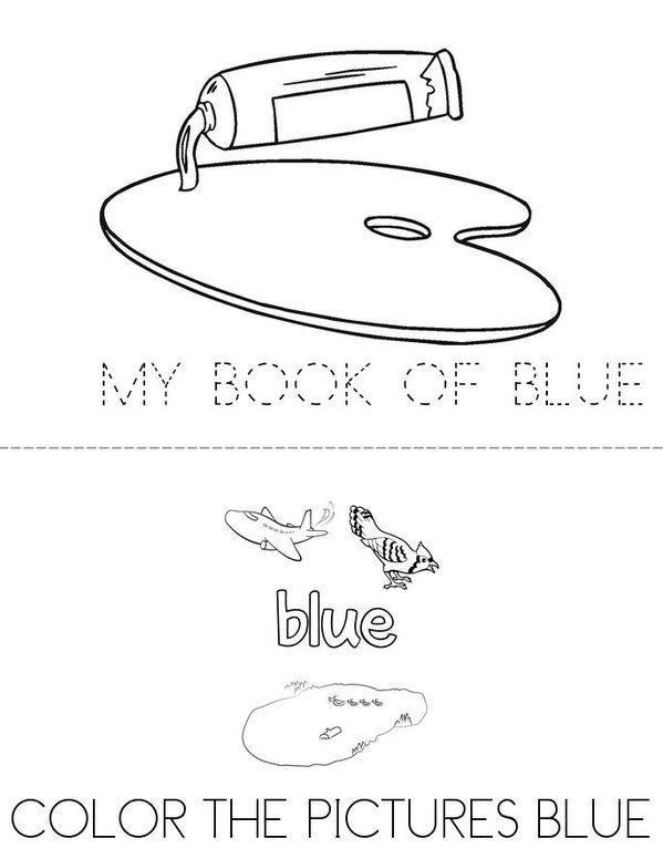 My Mini Book Of Blue Mini Book - Sheet 1