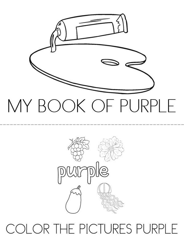 MY PURPLE BOOK Mini Book - Sheet 1