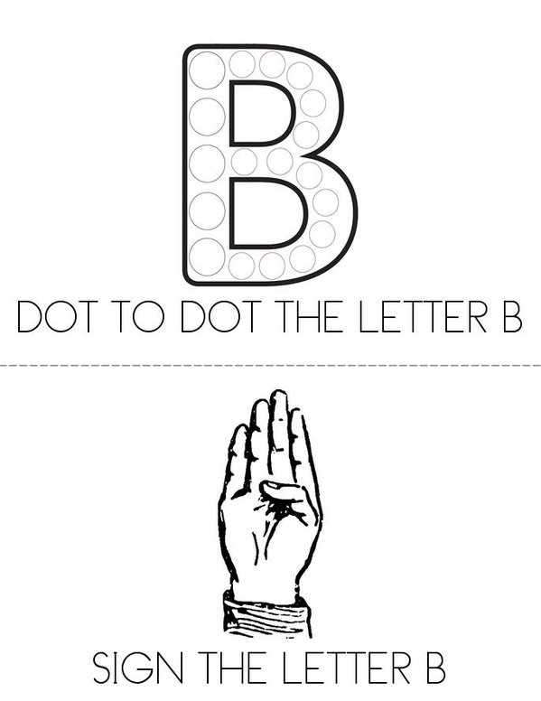 LETTER B Mini Book - Sheet 3