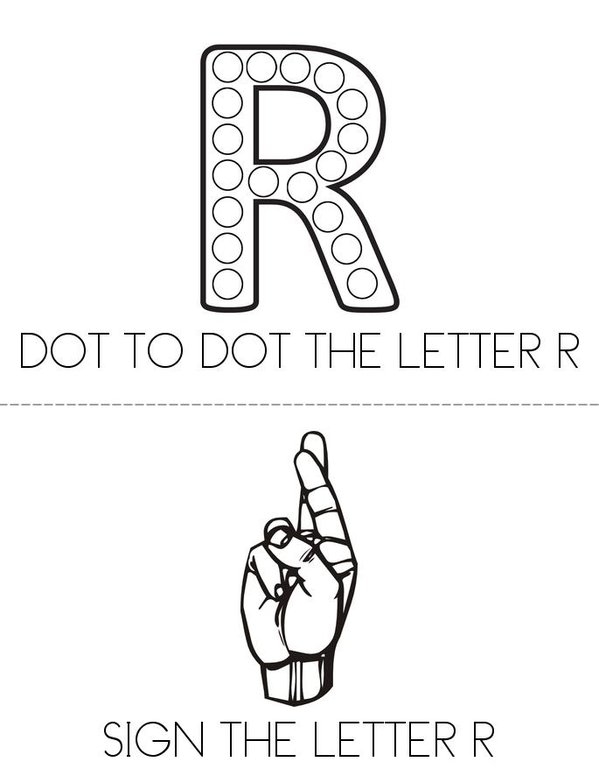 LETTER R Mini Book - Sheet 3