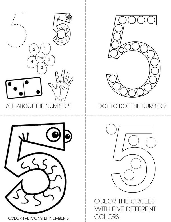 Number 5 Book Twisty Noodle