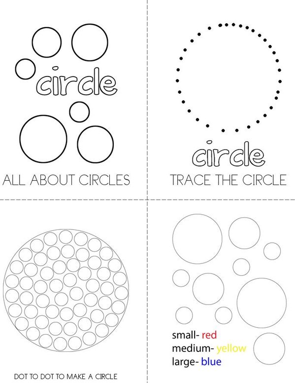 CIRCLE Mini Book - Sheet 1