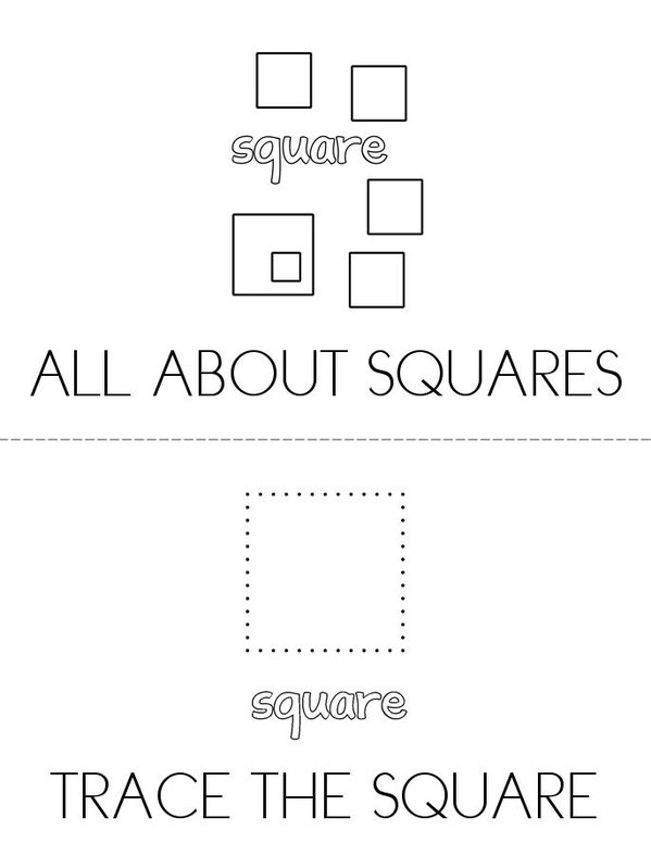 SQUARE Mini Book - Sheet 1