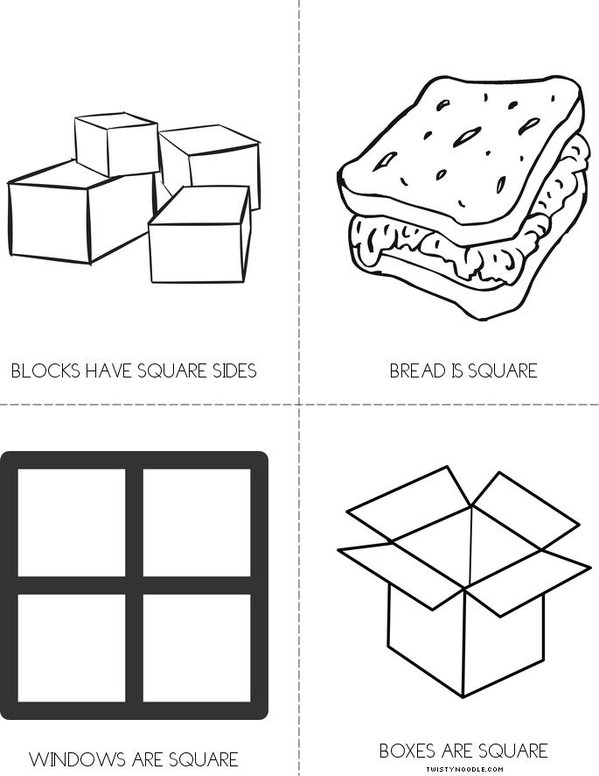 SQUARE Mini Book - Sheet 2