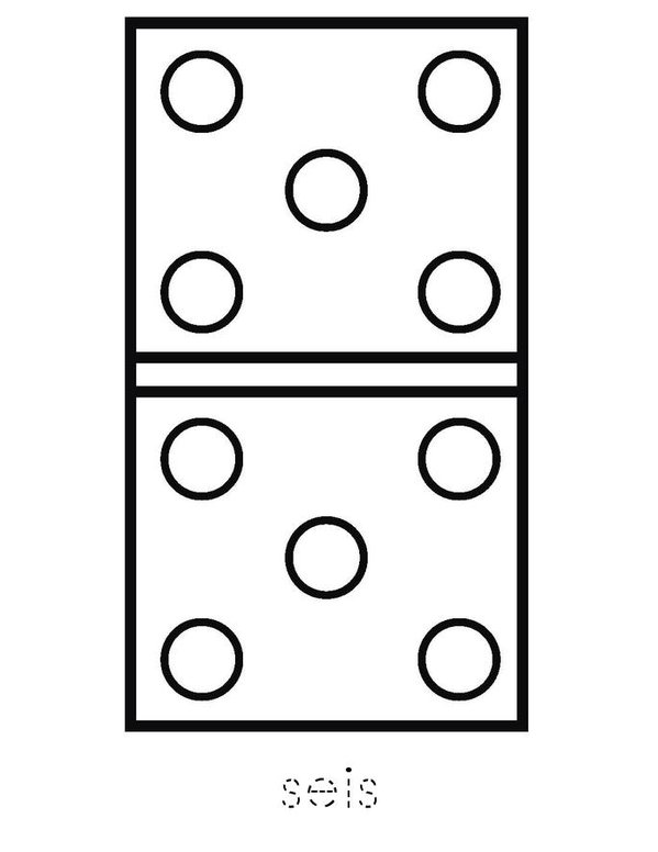 LOS NUMEROS 1-10 Mini Book - Sheet 26