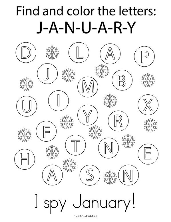 My January Activity Book Mini Book - Sheet 4
