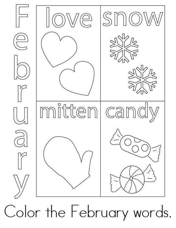 My February Activity Book Mini Book - Sheet 2