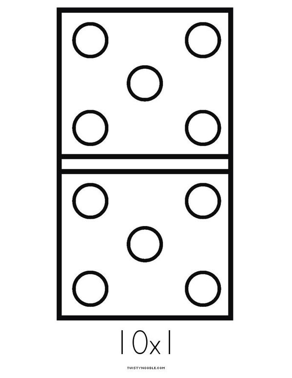 Multiplication Book Mini Book - Sheet 10