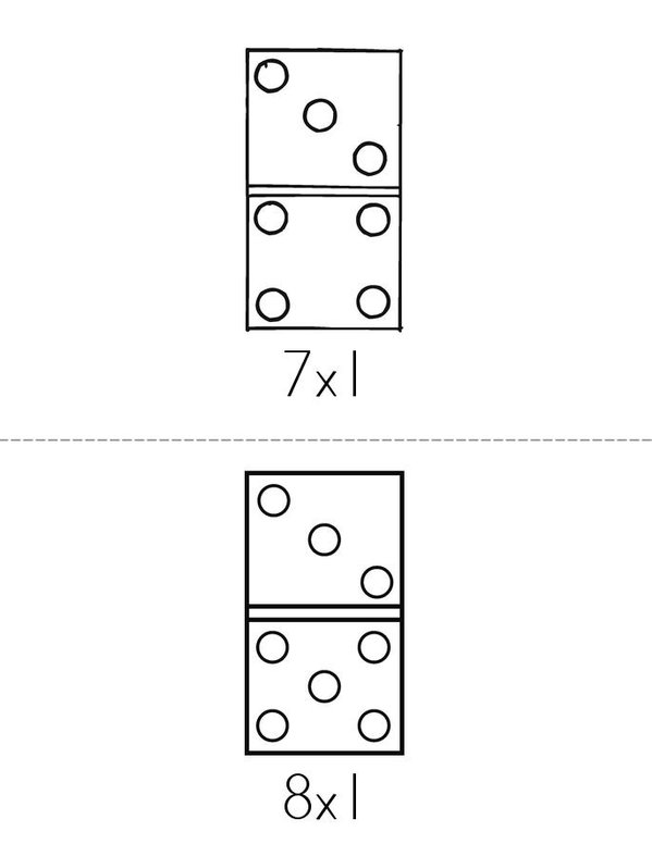 Multiplication Book Mini Book - Sheet 4