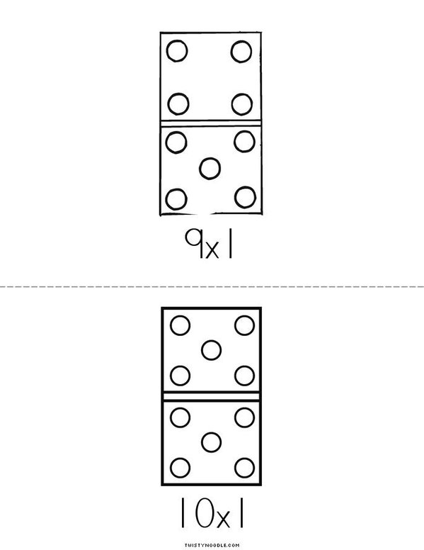 Multiplication Book Mini Book - Sheet 5