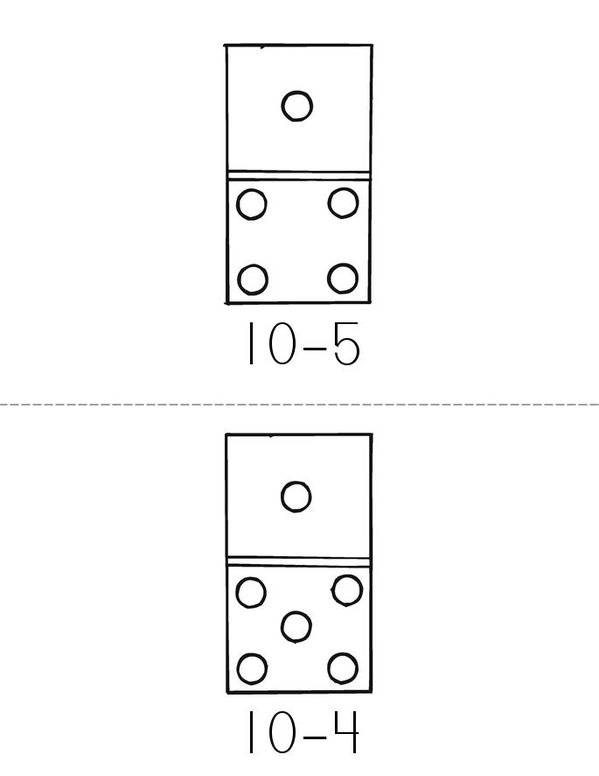 Subtraction Book Mini Book - Sheet 3