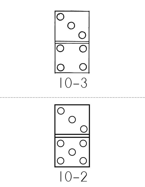 Subtraction Book Mini Book - Sheet 4