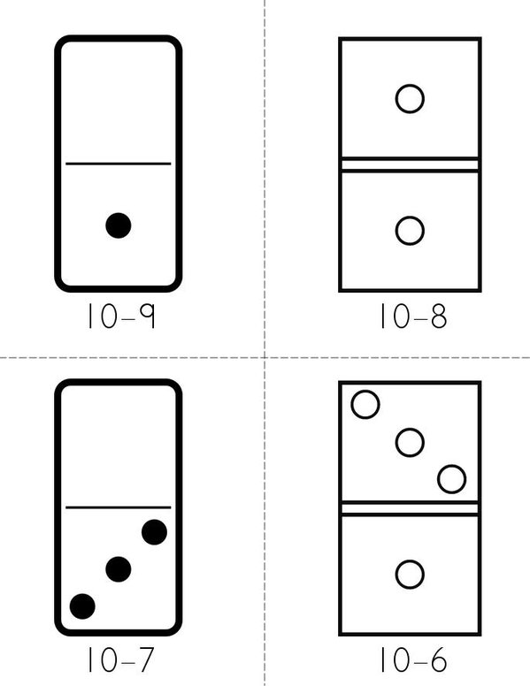 Subtraction Book Mini Book - Sheet 1