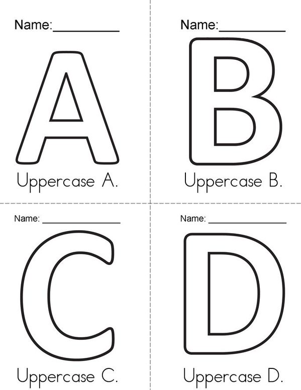 Uppercase Alphabets Book - Twisty Noodle