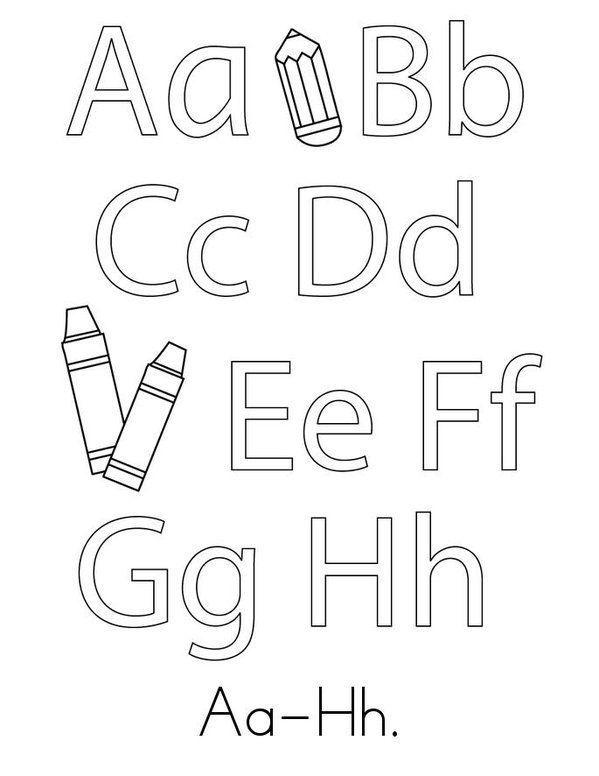 Uppercase And Lowercase Alphabets Book Mini Book - Sheet 1