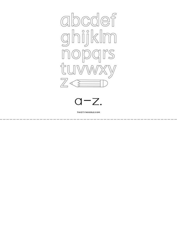 Uppercase And Lowercase Alphabets Book Mini Book - Sheet 3