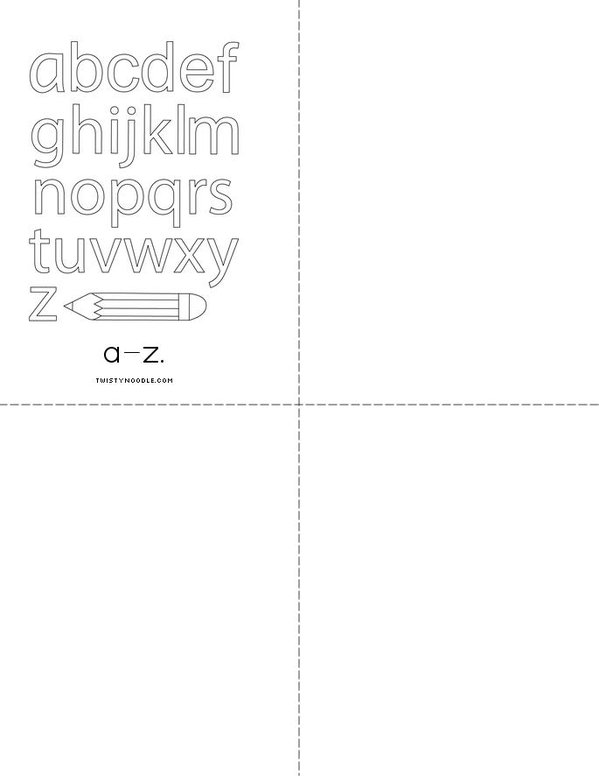 Uppercase And Lowercase Alphabets Book Mini Book - Sheet 2