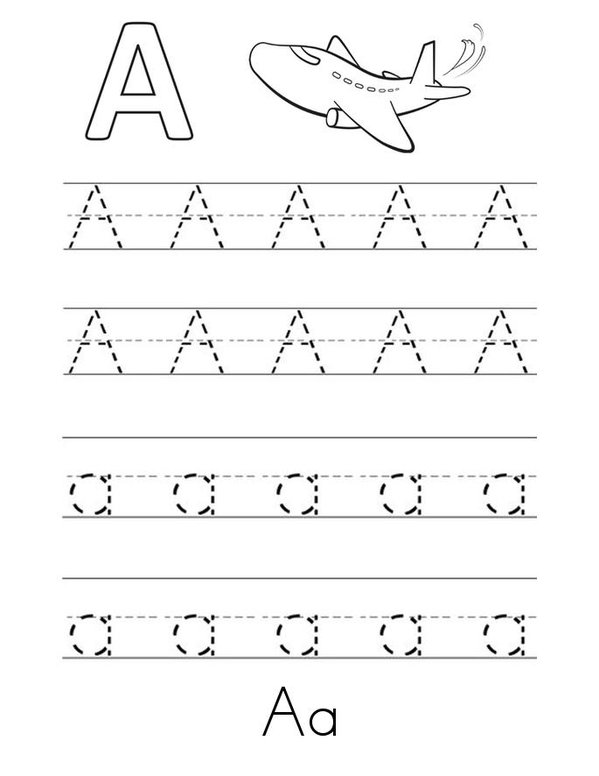 Uppercase And Lowercase Practice Book Mini Book - Sheet 1