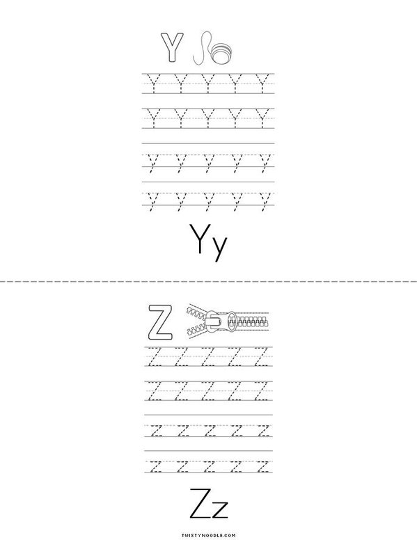 Uppercase And Lowercase Practice Book Mini Book - Sheet 13