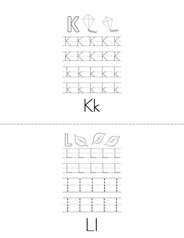 Uppercase And Lowercase Practice Book Mini Book - Sheet 6