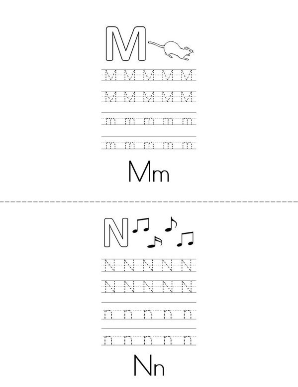 Uppercase And Lowercase Practice Book Mini Book - Sheet 7