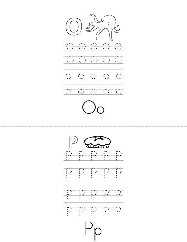 Uppercase And Lowercase Practice Book Mini Book - Sheet 8