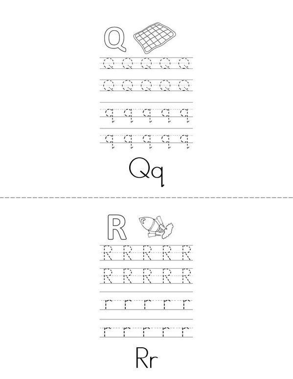 Uppercase And Lowercase Practice Book Mini Book - Sheet 9