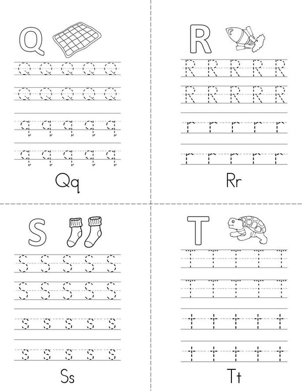 Uppercase And Lowercase Practice Book Mini Book - Sheet 5