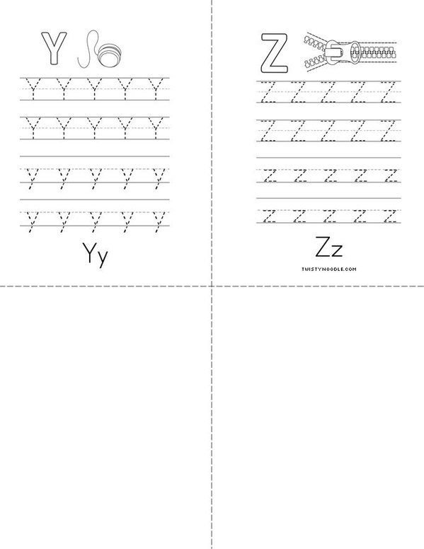 Uppercase And Lowercase Practice Book Mini Book - Sheet 7