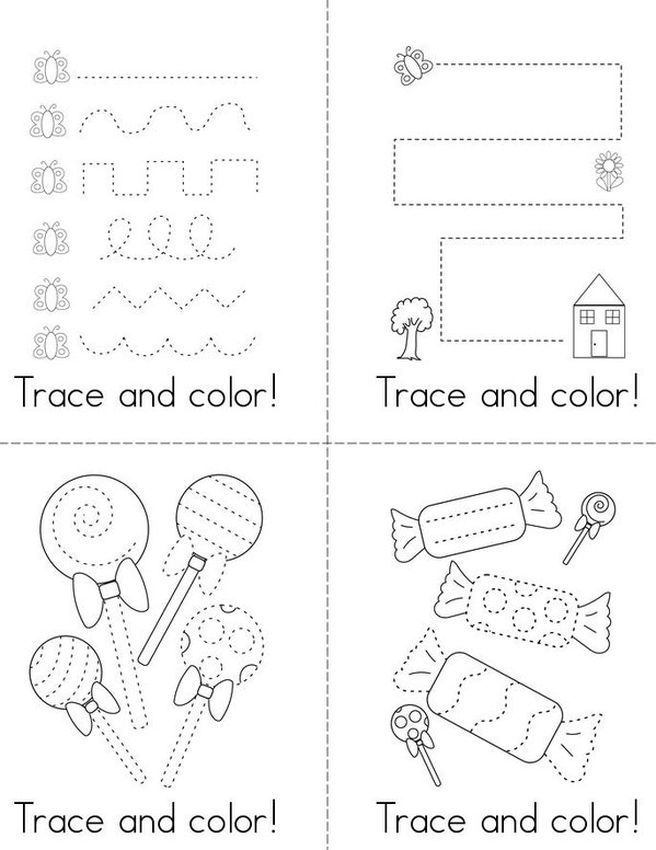 Trace Creativity Book Mini Book - Sheet 1