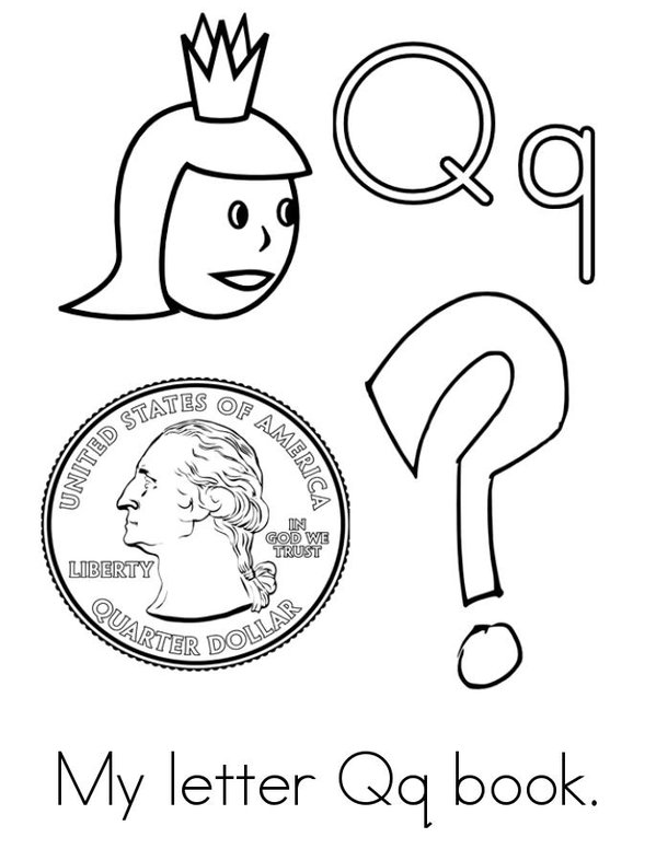 My letter Q Book Mini Book - Sheet 1