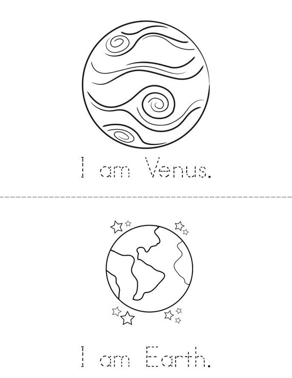 My Solar System Mini Book - Sheet 2