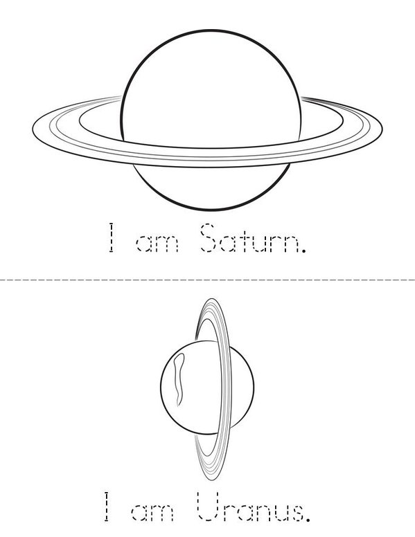 My Solar System Mini Book - Sheet 4