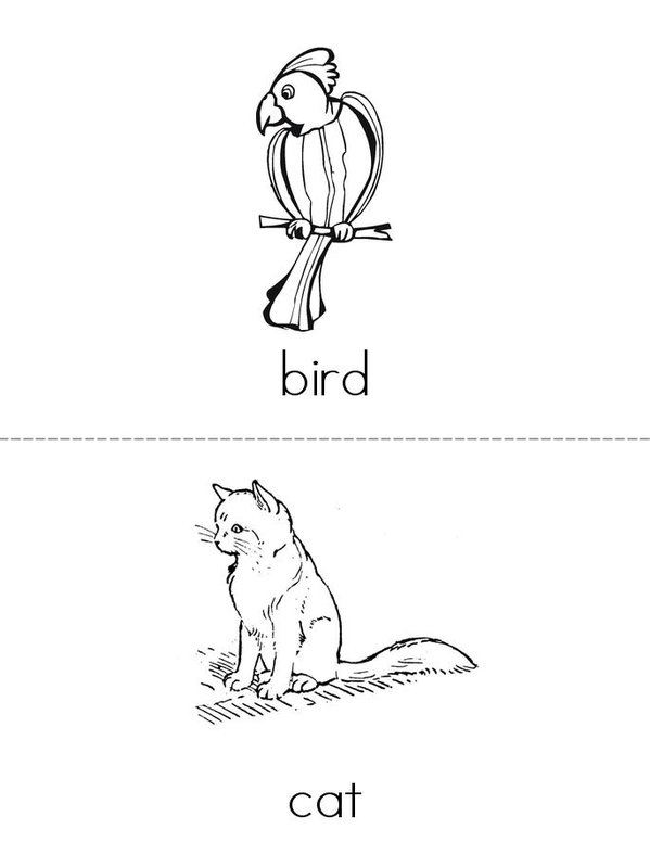 My Pets (Kindergarten level 1 unit 6) Mini Book - Sheet 1