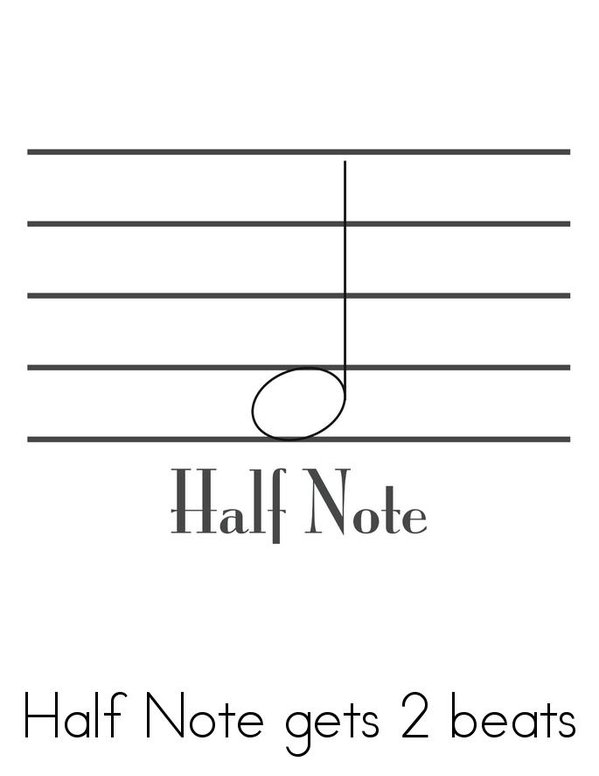 Music Notes Mini Book - Sheet 3