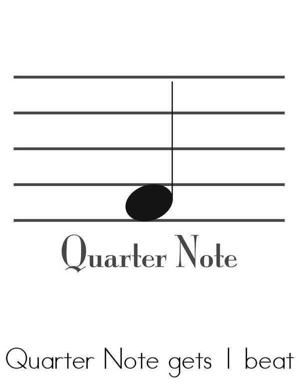 Music Notes Mini Book - Sheet 4