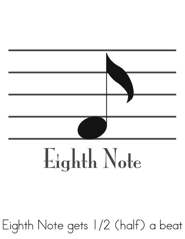 Music Notes Mini Book - Sheet 5