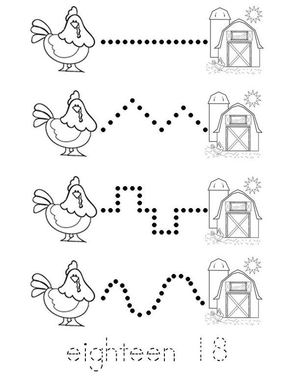 Line Tracing Mini Book - Sheet 18